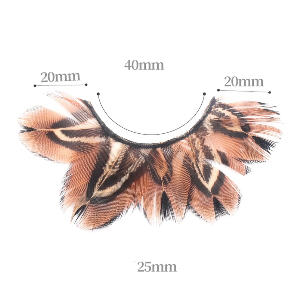 Halloween lashes brown color tiger print lashes